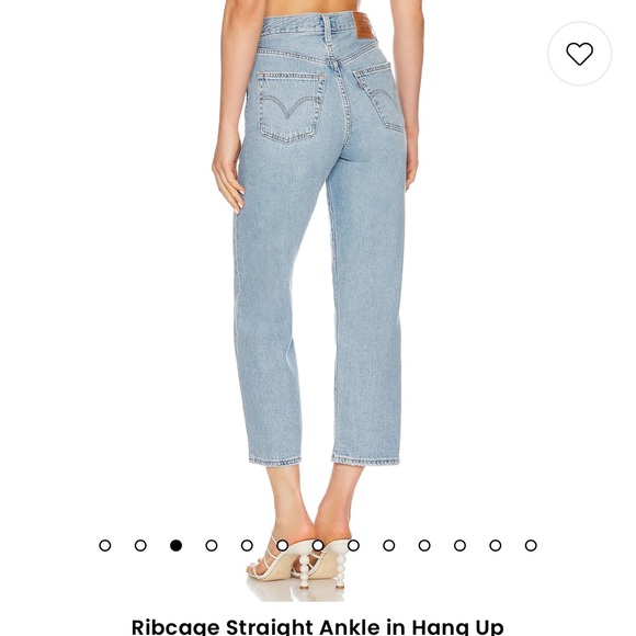 Levi’s Premium Denim jeans NWOT revolve Ribcage Straight Ankle in Hang Up - Picture 2 of 2